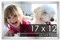 17x12 Solid Wood Picture Frame with UV-Resistant Acrylic & Acid-Free Backing, Available in 6 Finishes: Matte Black, Matte White, Metallic Bronze, Silver, Natural Wood Grain & Mahogany